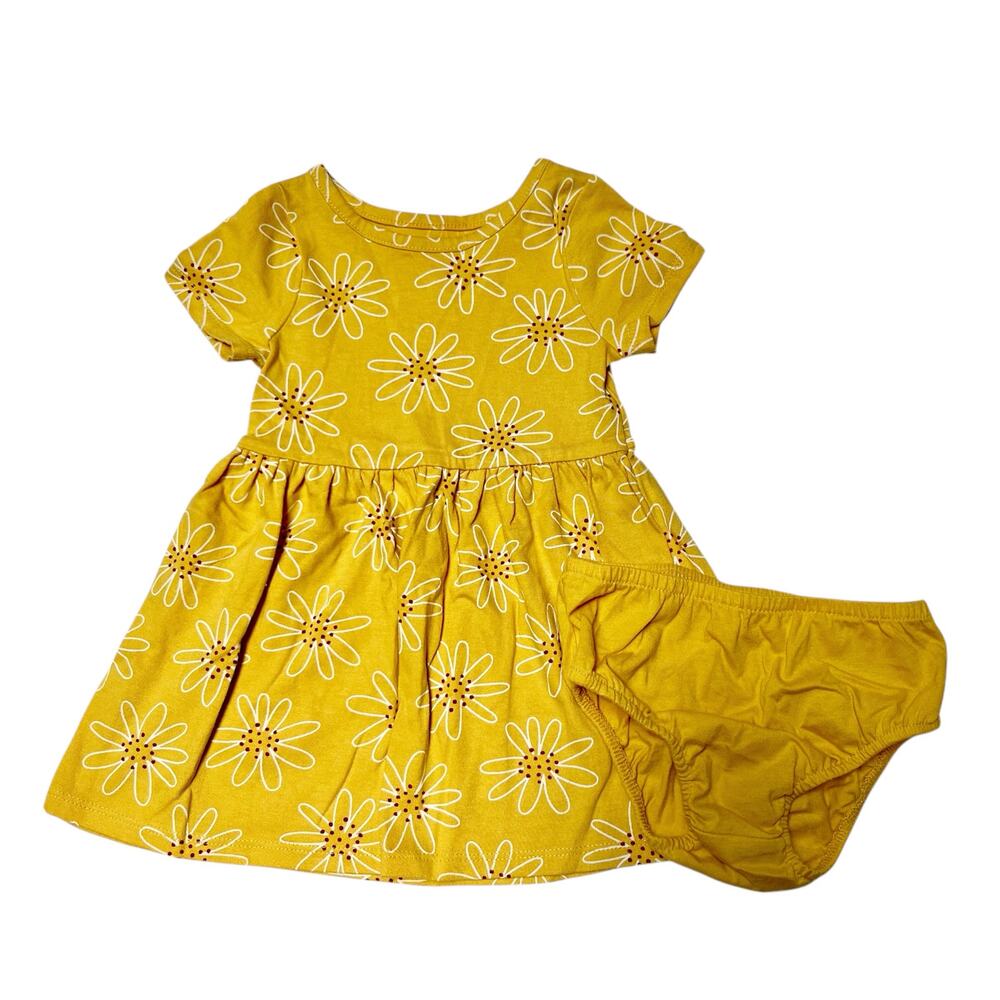 Cat & Jack Floral Print Dress and Bloomers Size 18m